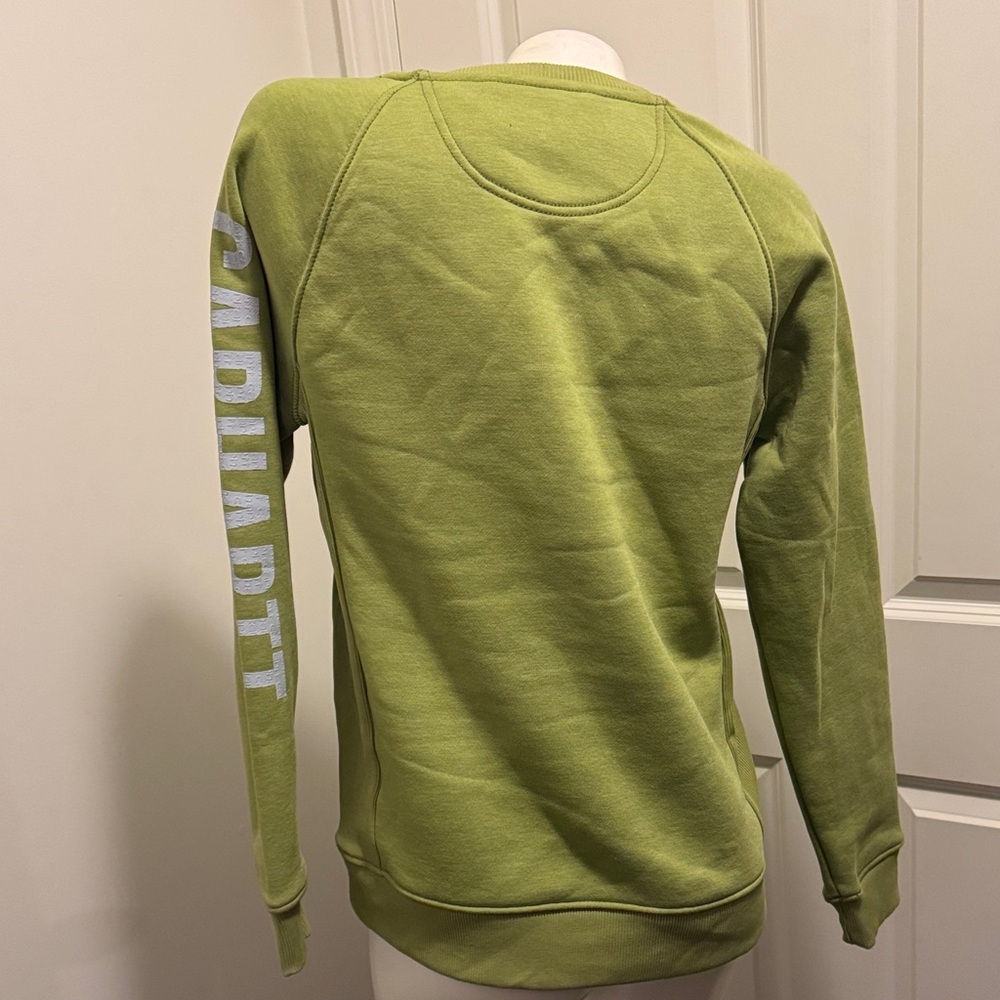Carhartt Women's Lime Green Crew Neck Sweater - Picture 7 of 7